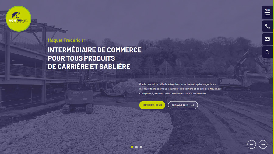 Maquet Frédéric - Logistique routière - Le nouveau site est en ligne !